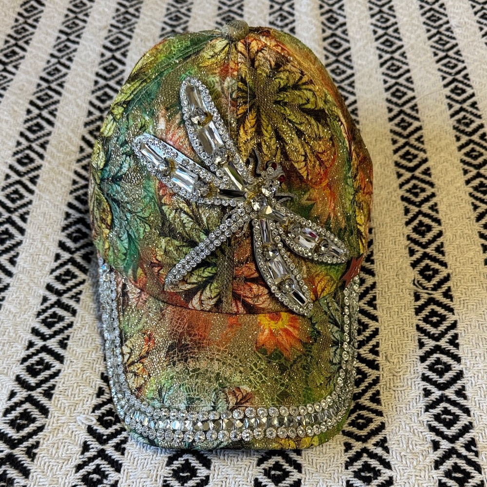 Rhinestone Embellished Hat
